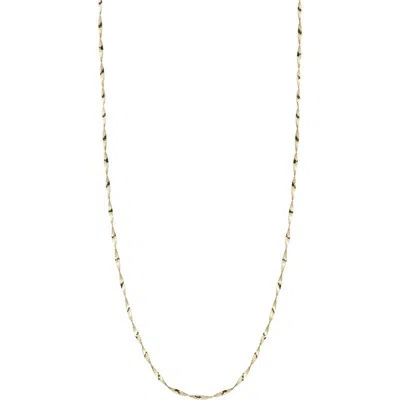 Ember Fine Jewelry Twisted Herringbone Chain Necklace In Gold