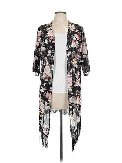 Pre-owned Ember Kimono In Black