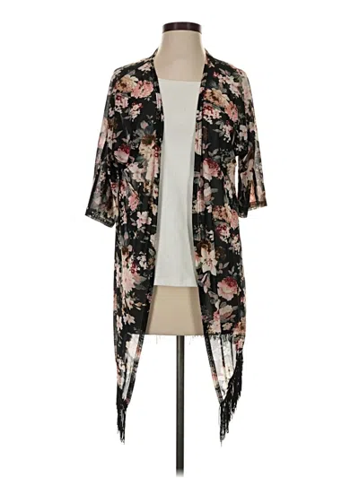 Pre-owned Ember Kimono In Black