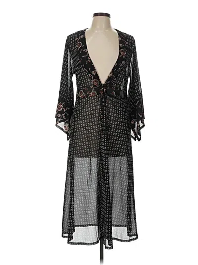 Pre-owned Ember Kimono In Black