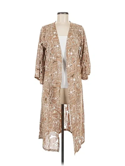 Pre-owned Ember Kimono In Brown