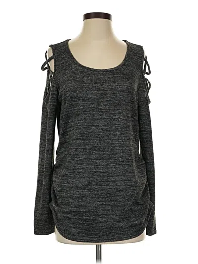 Pre-owned Ember Long Sleeve T-shirt In Gray