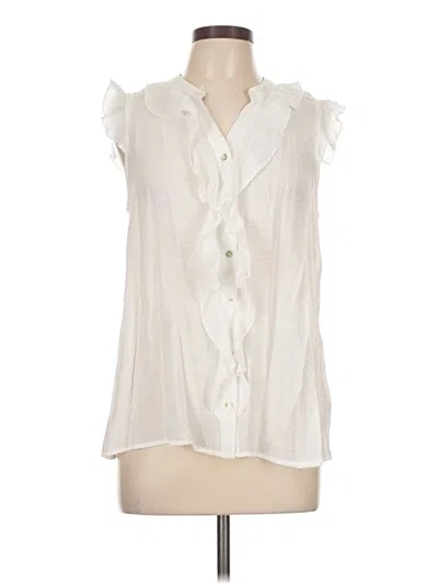 Pre-owned Ember Sleeveless Blouse In Ivory