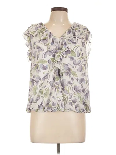 Pre-owned Ember Sleeveless Blouse In Purple