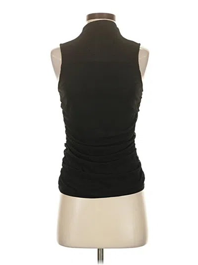 Pre-owned Ember Sleeveless Top Black Halter Neckline Tops