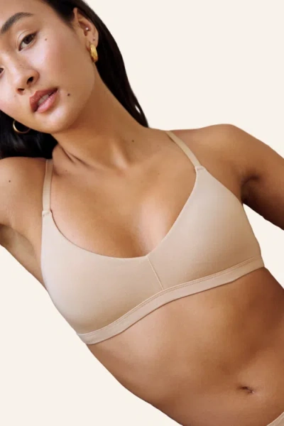 Embrace The  Lounge  Bra In Brown
