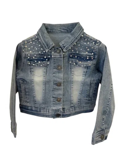 Emc Kids' Girls' Stretch Denim Jacket In Blue