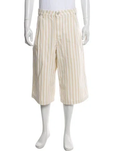 Pre-owned Eme Studios Striped Pants In Neutral