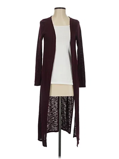 Pre-owned Emerald Cardigan Sweater In Burgundy
