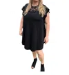 Emerald Collection Plus Dress In Black In Black