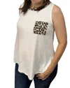 Emerald Collection Sleeveless Top In Ivory In Multi