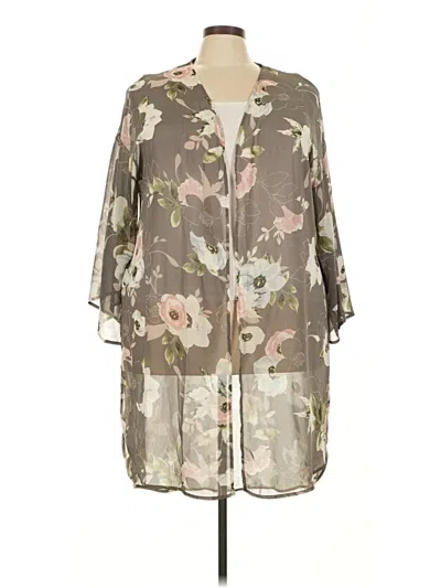 Pre-owned Emerald Kimono In Gray