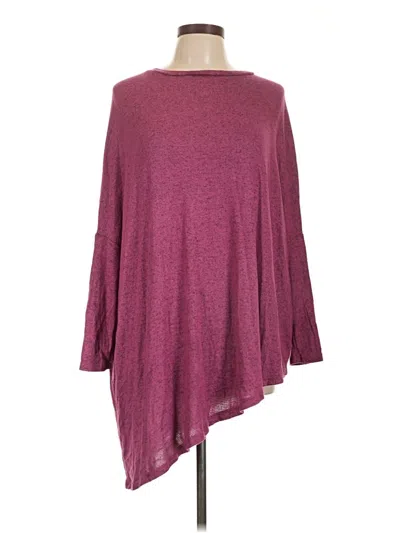Pre-owned Emerald Long Sleeve Top Burgundy Cowl Neck Tops
