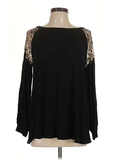Pre-owned Emerald Long Sleeve T-shirt In Black