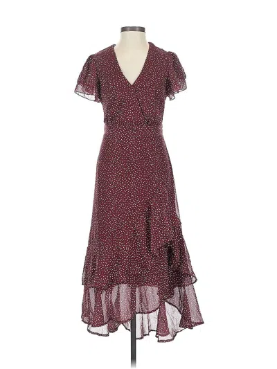 Pre-owned Emerald Sundae Casual Dress In Burgundy