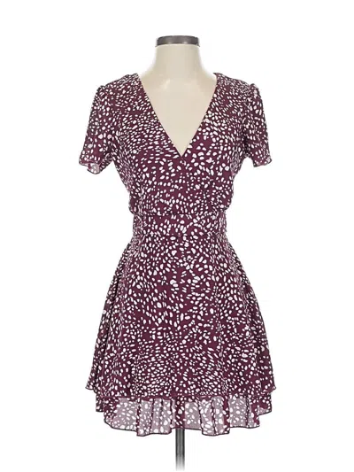 Pre-owned Emerald Sundae Casual Dress In Burgundy