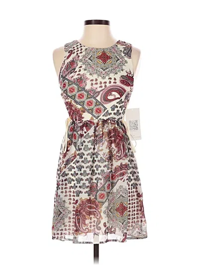 Pre-owned Emerald Sundae Casual Dress In Burgundy