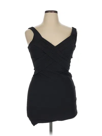 Pre-owned Emerald Sundae Cocktail Dress In Black
