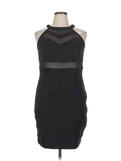 Pre-owned Emerald Sundae Cocktail Dress In Black