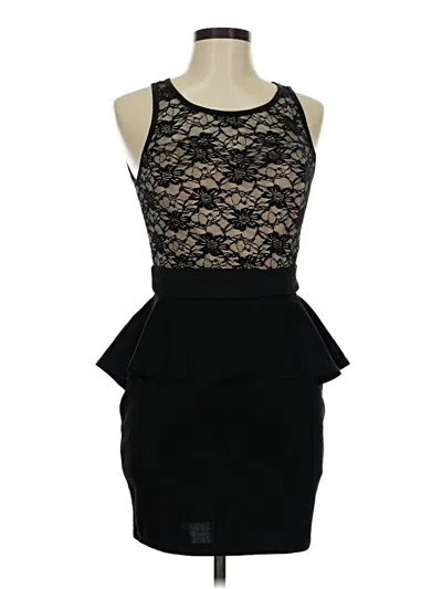 Pre-owned Emerald Sundae Cocktail Dress In Black