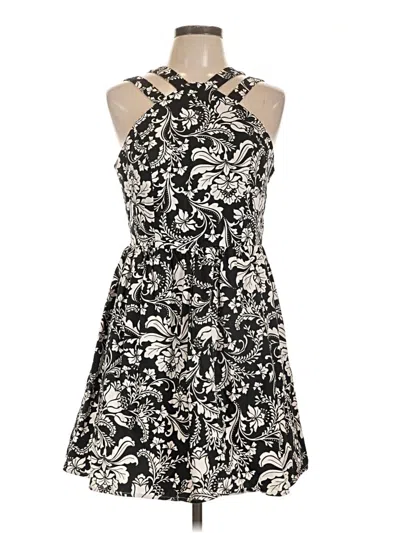 Pre-owned Emerald Sundae Cocktail Dress In Black