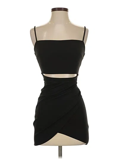 Pre-owned Emerald Sundae Cocktail Dress In Black