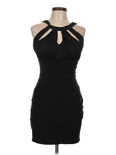 Pre-owned Emerald Sundae Cocktail Dress In Black
