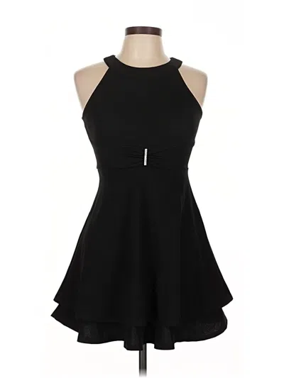 Pre-owned Emerald Sundae Cocktail Dress In Black