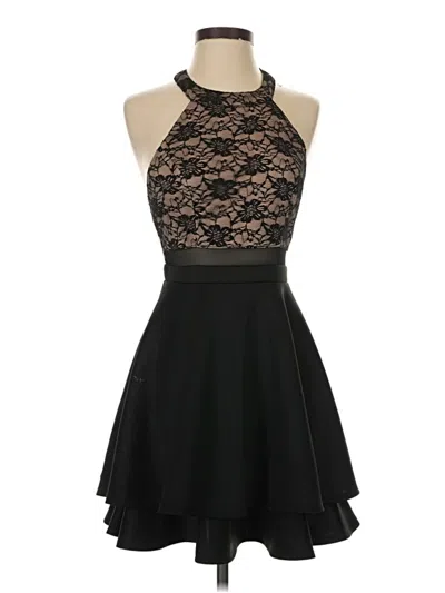 Pre-owned Emerald Sundae Cocktail Dress In Black