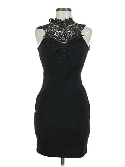 Pre-owned Emerald Sundae Cocktail Dress In Black
