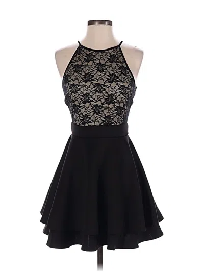 Pre-owned Emerald Sundae Cocktail Dress In Black