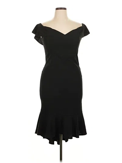 Pre-owned Emerald Sundae Cocktail Dress In Black
