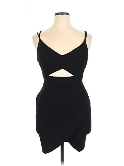 Pre-owned Emerald Sundae Cocktail Dress In Black
