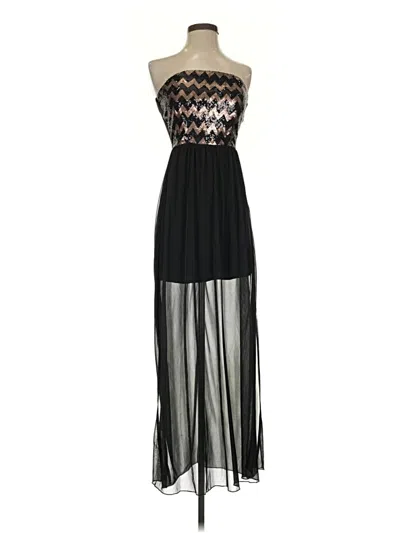 Pre-owned Emerald Sundae Cocktail Dress In Black