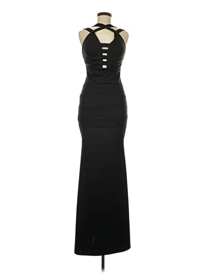 Pre-owned Emerald Sundae Cocktail Dress In Black