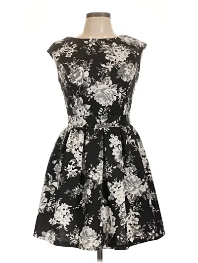 Pre-owned Emerald Sundae Cocktail Dress In Black