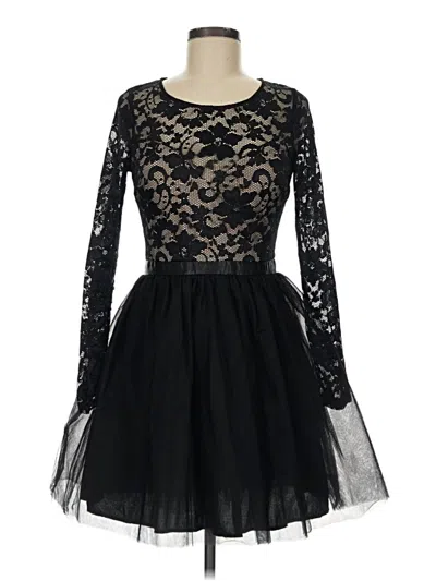 Pre-owned Emerald Sundae Cocktail Dress In Black