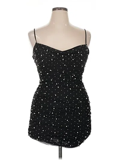 Pre-owned Emerald Sundae Cocktail Dress In Black