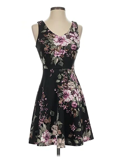 Pre-owned Emerald Sundae Cocktail Dress In Black