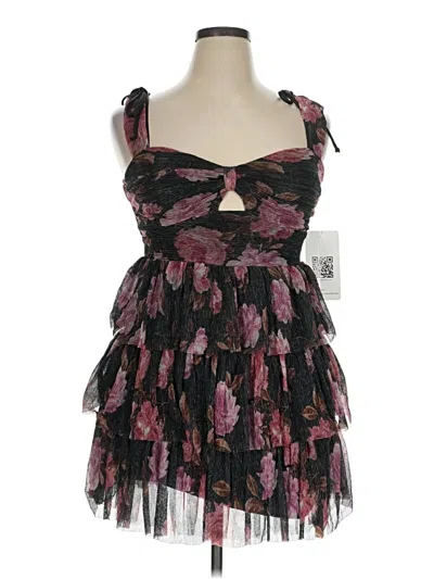 Pre-owned Emerald Sundae Cocktail Dress In Black