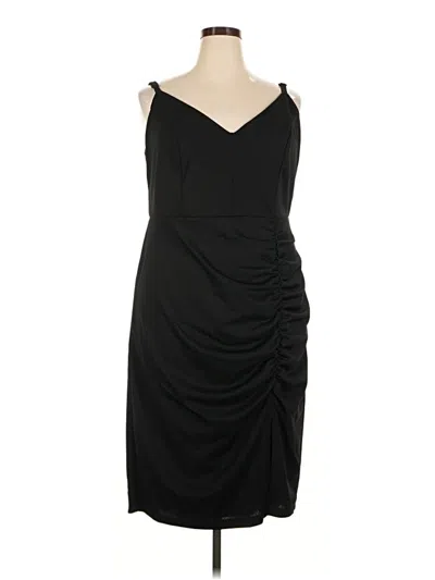 Pre-owned Emerald Sundae Cocktail Dress In Black