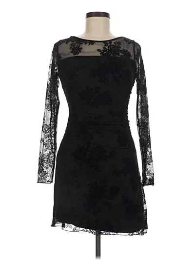 Pre-owned Emerald Sundae Cocktail Dress In Black