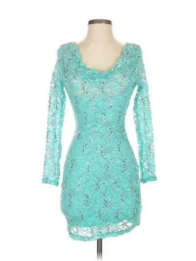 Pre-owned Emerald Sundae Cocktail Dress In Blue