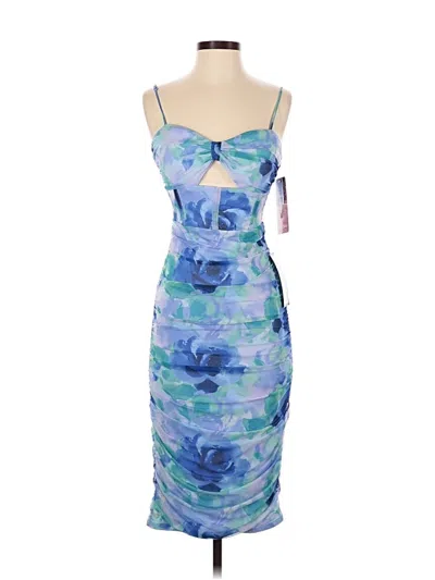 Pre-owned Emerald Sundae Cocktail Dress In Blue