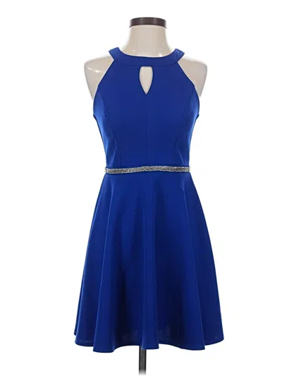 Pre-owned Emerald Sundae Cocktail Dress In Blue