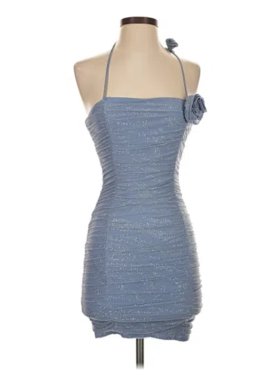 Pre-owned Emerald Sundae Cocktail Dress In Blue