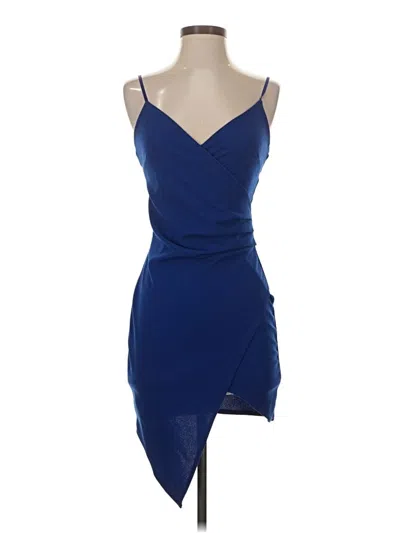 Pre-owned Emerald Sundae Cocktail Dress In Blue
