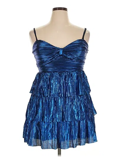 Pre-owned Emerald Sundae Cocktail Dress In Blue