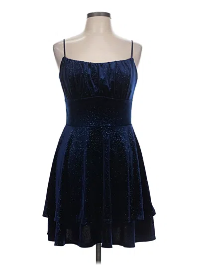 Pre-owned Emerald Sundae Cocktail Dress In Blue