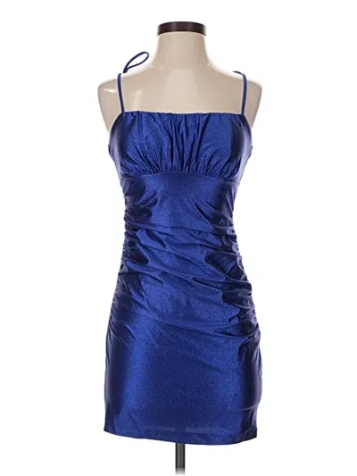 Pre-owned Emerald Sundae Cocktail Dress In Blue